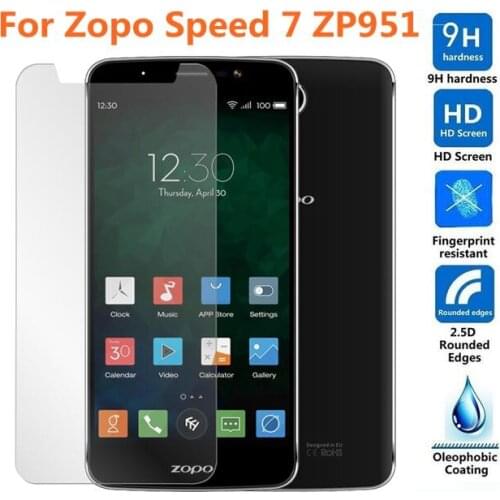 2.5D Tempered Glass For Zopo Speed 7 High Quality Protective Film Explosion-proof Screen Protector for Speed7 ZP951 5.0"