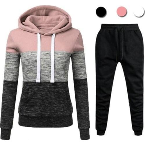 Tracksuit Woman 2020 Womens Clothing Pullover Hoodies Sweatpants Suit Female Two Piece Set Outfits Chandals Mujer Size S-4XL