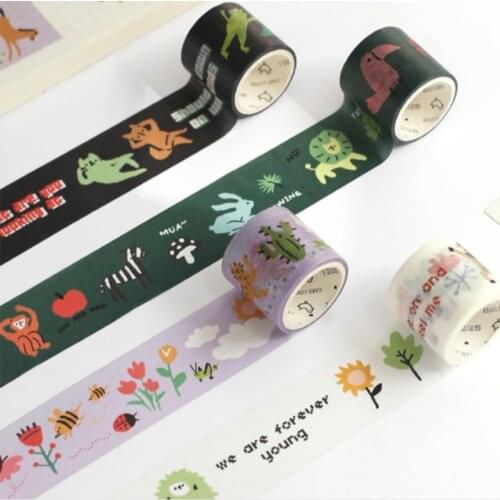Animals Washi Tape Vintage Washi Paper Tape Cute Washi Tape Scrapbooking Paper Tape