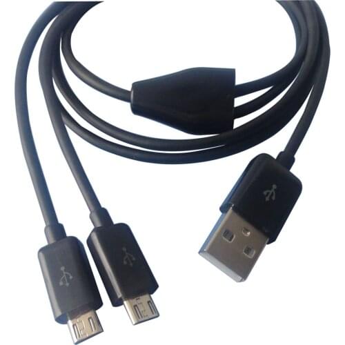 1m 3ft Dual Micro USB Splitter Cable Power 2 Micro USB Devices At Once