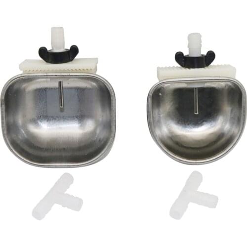 1 Pcs Rabbit Breeding Equipment Anti-scratch Stainless Steel Drinking Water Bowl Rabbit Fox Mink Nipple Drinking Water Box