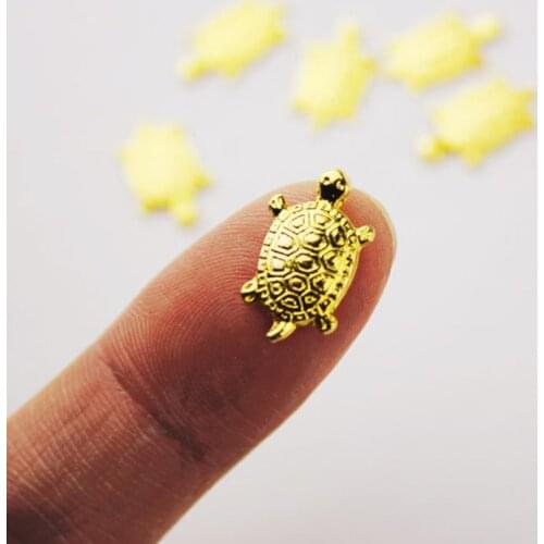 10Pcs Japanese Golden Money Turtle Lucky Tortoise Fortune Wealth Lucky Gift