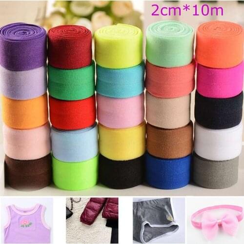 10 Yards 3/4"(20mm) Elastic Ribbon Elastic Band Multirole Spandex Ribbon Sewing Lace Fabric Band Garment Accessory Folding tape