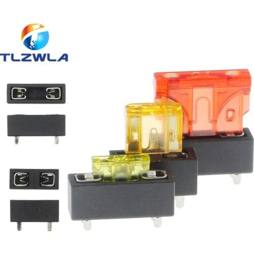 100PCS PCB Panel Mount Insurance Blocks Safety Terminals Micro Mini Medium Small Universal Car Fuse Holder