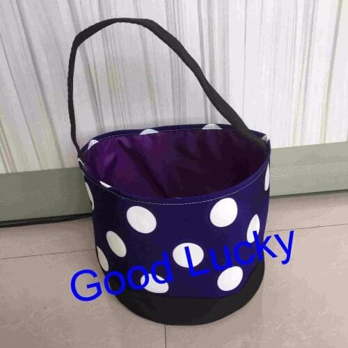 200pcs/lot free shipping New Design monogram personalized Halloween sack pumpkin candy bag cute kids treat or trick bucket