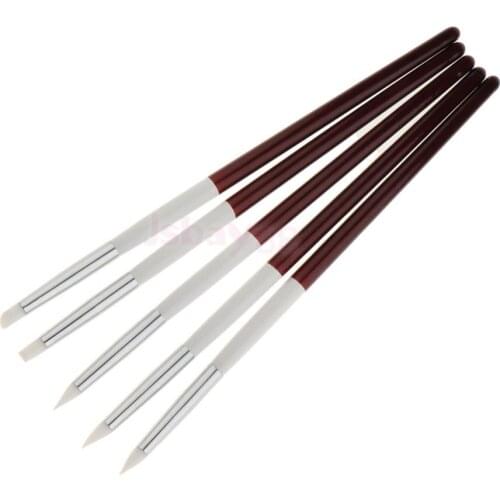 5Pcs 3D Nail Art Dotting Painting Drawing Polish Pen Brush Manicure DIY Tool