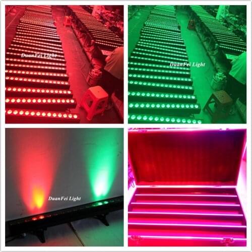 5pcs/case led wash wall pixel bar stage dot chasing dj effect 18x10w led wall washer rgbw indoor
