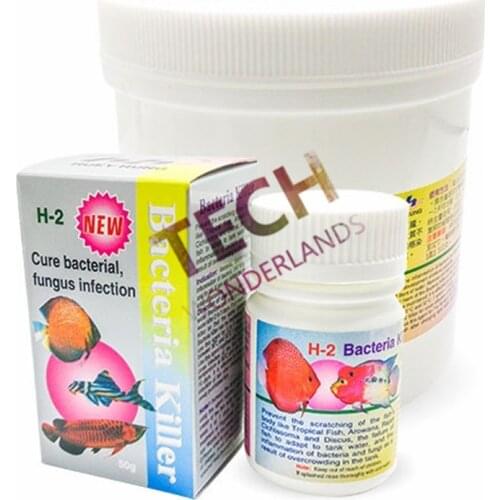 50g Bacteria Killer Cure Bacterial,Fungus Infection For Tropical Fish Arowana Rajah Cichlasoma And Discus