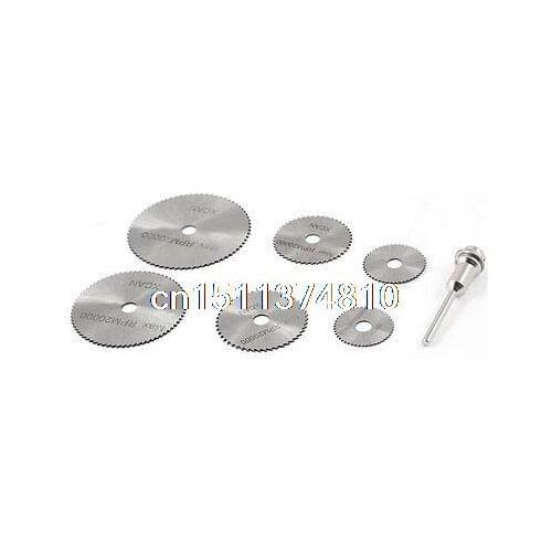 6mm Arbor Hole Dia 72 Teeth HSS Circular Slitting Saw 6 Pcs