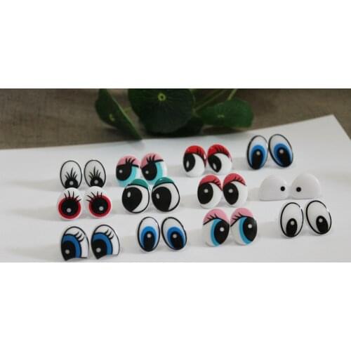 72pcs/lot--- new mix styles cartoon plastic safety toy eyes & washer for diy plush doll---12 styles option