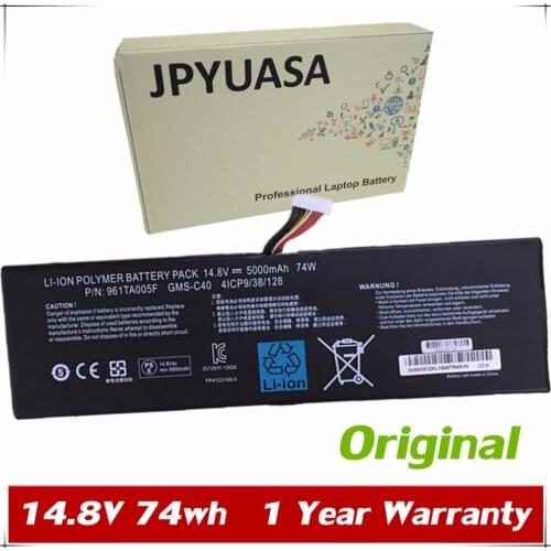 7XINbox 14.8V 74wh 5000mAh GMS-C40 Laptop Battery For Blade Pro 2013 RZ09-00991101 4ICP9/38/128 for Razer Pro 2015 RZ09-01171E11