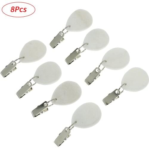 8Pcs Table Decoration Clip Buckles Stone Hanging Tablecloth Weights Marble Table Cover Hooks Anti Slip Tablecloth Clamps Hangers