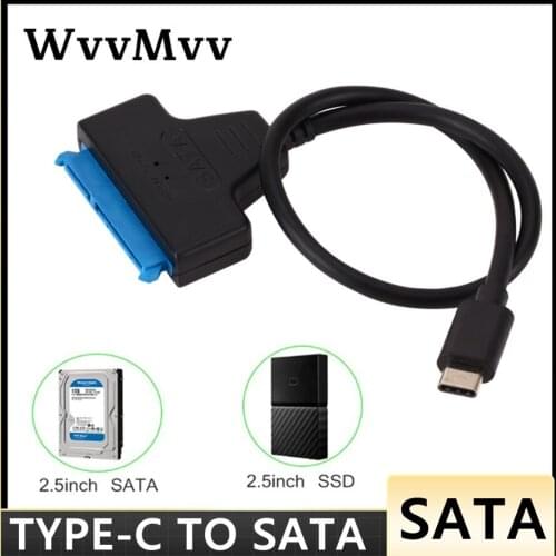 USB-C /TYPE-C To SATA Converter USB Type-C Adapter Cable For 2.5" Hard Drive SSD SATA To USB 3.1 High Speed Hard Drive Cable