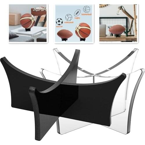 Acrylic Multi-function Basketball Ball Stand Display Holder Ball Rack Support Stand Football Bowling Ball Base Football Display