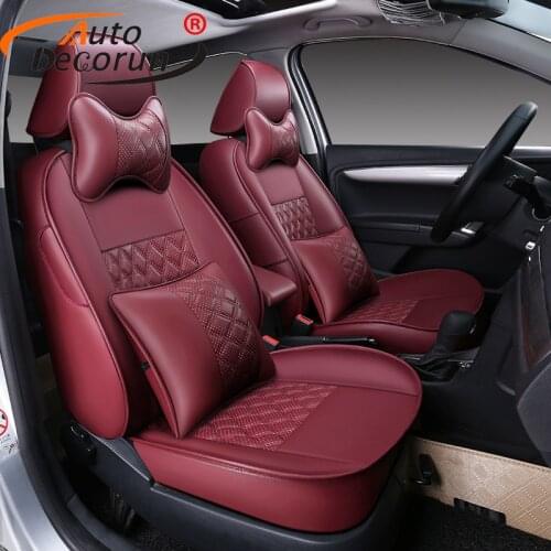 AutoDecorun Customize faux leather cover car seat for mercedes benz CLS w219 seat covers sets accessories cushion supports cover