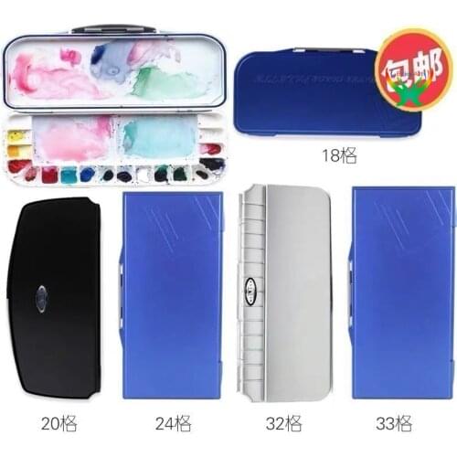 Mijello color box, watercolor palette, moisturizer box, color box, large wash-free acrylic bulletproof glass box,art studies