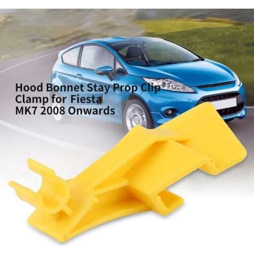 For Ford Fiesta Transit B-Max Yellow 8A6116828AC Bonnet Hood Stay Prop Clip Retainer Connect Bonnet Stay Clip