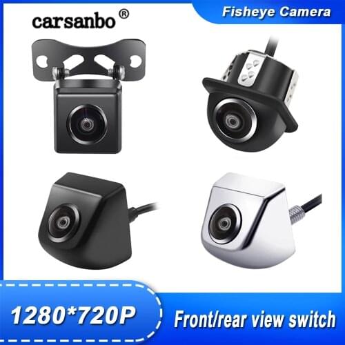 HD Night Vision 1280 720P Rear View Camera Reversing Camera 180H Degree Automatic IP68 Waterproof Real-Time Monitoring