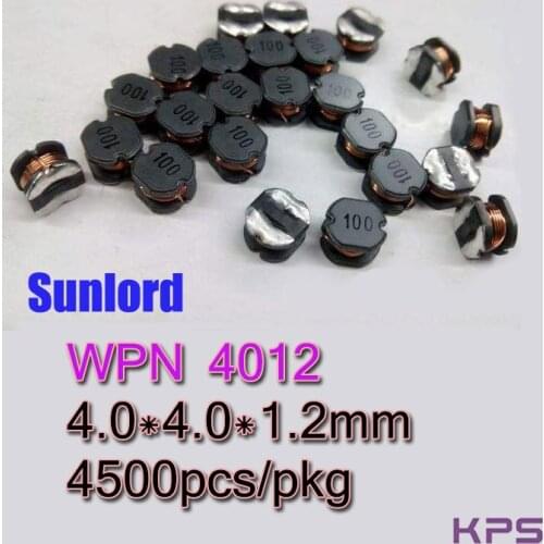 WPN 4012 Wire Wound SMD Power Inductor Phone 3C 5G AI EMI TV Video Audio Computer Navigation VR AR Servers HDD Blue-ray DVD