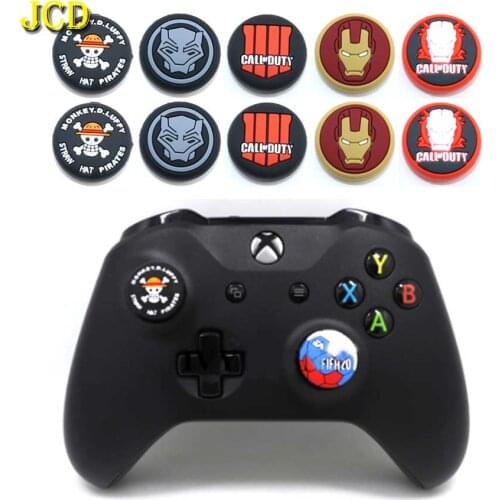 JCD 2PCS Silicone Analog Thumb Stick Grips Cover PS4 Pro Slim PS5 for PS3 Thumbstick Caps for Xbox 360 One Switch Pro Controller