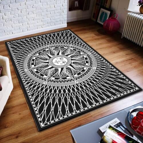 3D Printed Carpets Modern Living Room Bedroom Carpet Nordic Style Geometric Patterns Sofa Nonslip Floor Mat Table Bedside Coffee