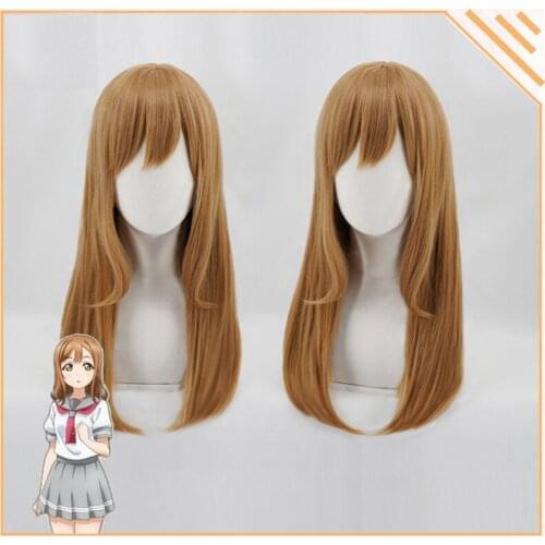 Kunikida Hanamaru Wig Love Live Sunshine Cosplay Wig Blonde 60cm Synthetic Hair Kunikida Hanamaru Cosplay Hair LoveLive
