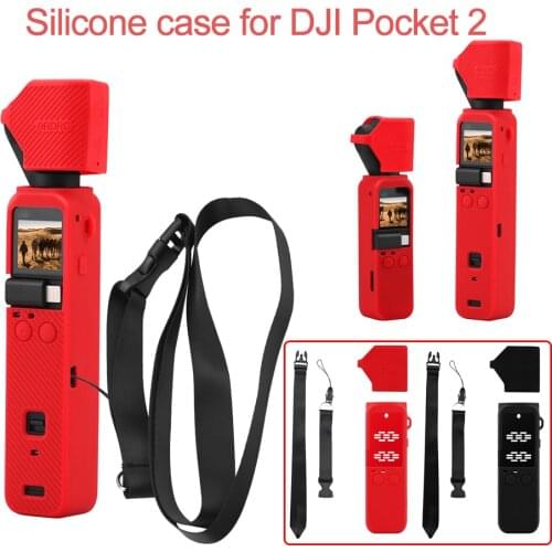 For DJI Pocket 2 Gimbal Camera Soft Silicone Case Body Lens Protection Cover Anti-slip Anti-drop for Osmo Pocket 2 Accessories
