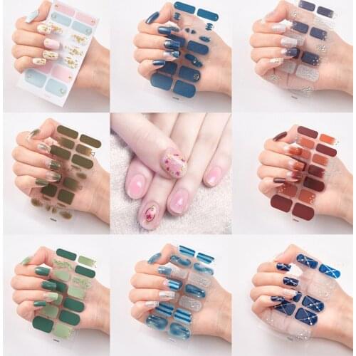 ENDRRFLLA Star Moon Nail Sticker Bronzing stickers translucent Multi-color Resin ink Caring for literary art Nail art goods