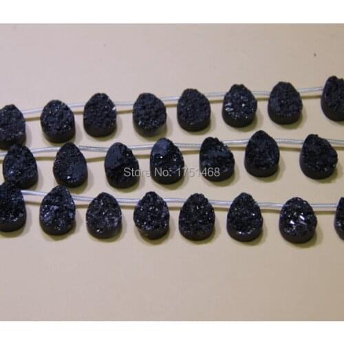 Disaccount wholesale Drusy Stone Connector Druzy Pendant Titanium Druzy Unique semi precious Druzy Necklace