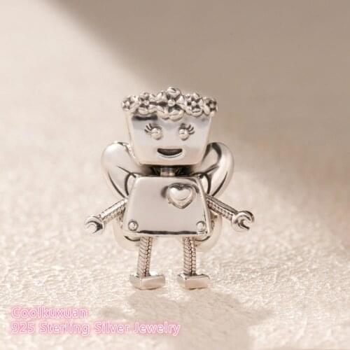 2019 Spring 100% 925 Sterling Silver Limited Edition Floral Bella Bot Charm beads Fits Original Pandora bracelets Jewelry Making