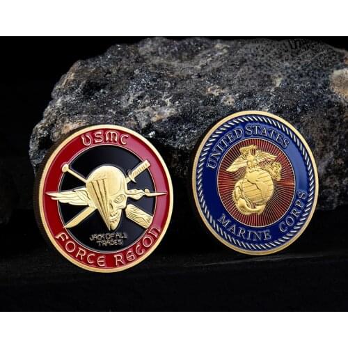 U.S MARINE MARINE Military Commemorative Coin Respect Honor Medal Home Decoration Collection