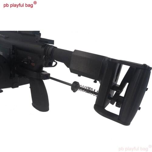 PB Playful bag Outdoor sports Tactical equipment DK-AR gel ball Heavy machine guns 416 DIY M4 rear support toy accessories KG11