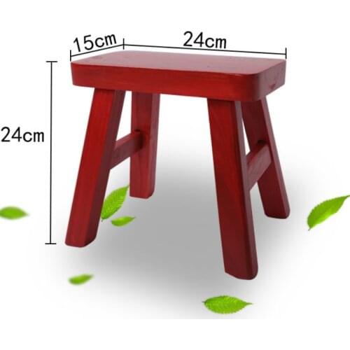 Elm bench wedding jubilant red solid wood chair children dance low stool dance stool home decor kids stools ottomans
