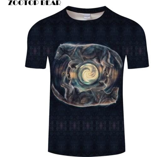 Tunnel Funny tshirt Men Wolf t shirt Quality t-shirt Autumn Tee 3D Top Male Camiseta Streetwear Short Sleeve Dropship ZOOTOPBEAR