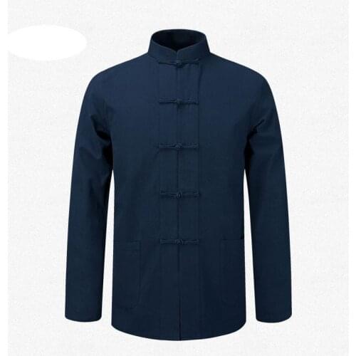 Traditional chinese clothing for men tang suit Cotton fluid tops garment kung fu suits for men blouse shirt hanfu kungfu uniform