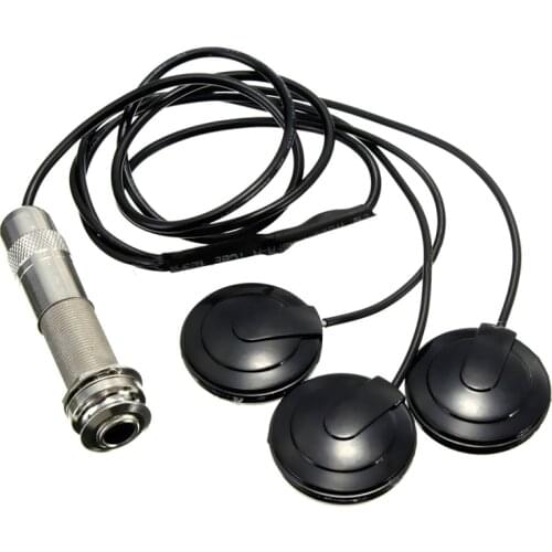ABLB--Universal Pickup Piezo 3 Transducer 6.35mm For Acoustic Guitar Ukulele Mandolin