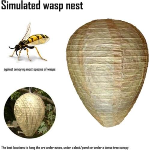 Drive the Beehive Lantern 22*28cm Lead Road Lanterns Wasp Nest Simulate Yellow Honeycomb Drive Bee Lantern Outdoor Practical