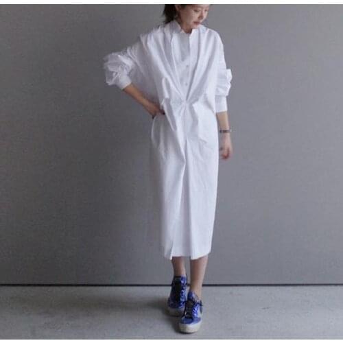 Spring and summer dress female batwing sleeve irregular dress 0630