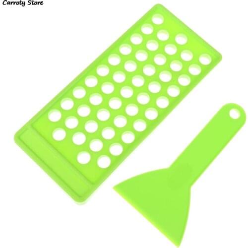 2Pc/Set Diy Lip Balm Lip Gloss Crafting Kit Wax Pouring Tray Spatula Scraper Set