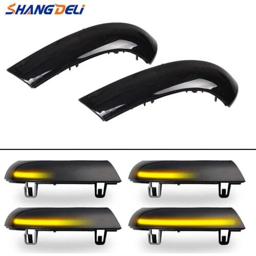 For VW GOLF 5 GTI Jetta MK5 Passat B5.5 B6 Sharan Superb 2 Pcs Dynamic LED Turn Signal Light Side Wing Mirror Indicator