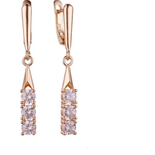 New Arrival Luxury Cubic Zircon Long Earrings 2020 Exquisite Design Ear Ring for Young Lady Anniversary Gift