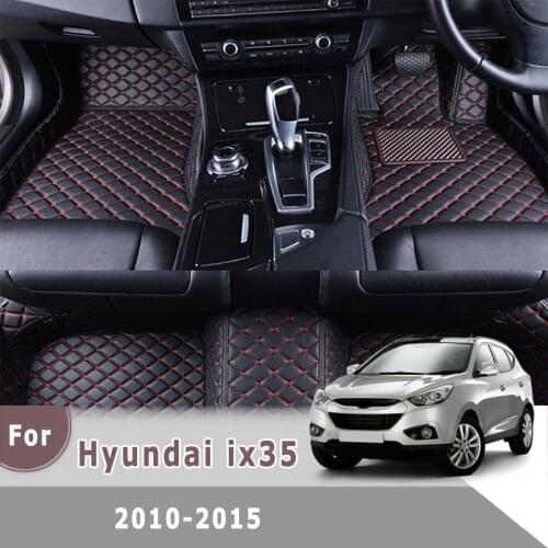 RHD Carpets Car Floor Mats For Hyundai ix35 2010 2011 2012 2013 2014 2015 Auto Interiors Styling Accessories Protecter Covers