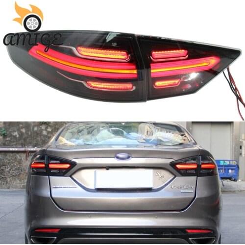 Car LED Taillights Rear Fog Lamps For Ford Mondeo 2013 2014 2015 2016 Tail Light Back Turn Signal Lamp Brake Reverse Reflector