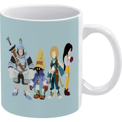 Final Fantasy IX White Mug 11 Oz Funny Ceramic Coffee/Tea/Cocoa Mug Unique Gift Final Fantasy Final Fantasy 9 Zidane Vivi Garnet