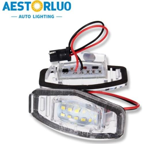 2pcs Error Free Factory Supply LED Car License Plate Light Lamp For Honda Civic Accord Pilot etc White 12V