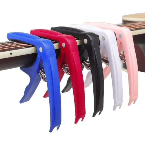 ABS Resin Colorful Guitar Capo with Pin Puller for Acoustic Electric Guitar Ukulele Tuning Guitar Accessories