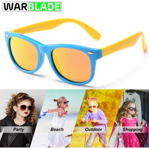 Polarized Children Sunglasses Cycling Girls TR90 Glasses Mirror Blue Coating Rubber Boys Sunglasses Kids S802 occhiali ciclismo