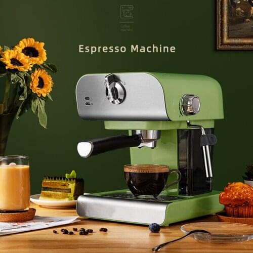 220V 1.5L 20Bar Espresso Coffee Maker Machine Small Semi Automatic Italian Coffee Maker with Steam Fancy Milk Foam Maker