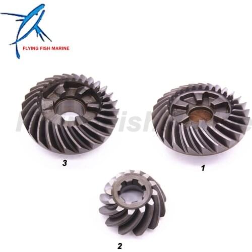 Boat Motor 66T-45551-00 Pinion & 66T-45571-00 Reverse & 66T-45560-01 Forward Gear for Outboard Engine F30 F40 40HP 40X E4