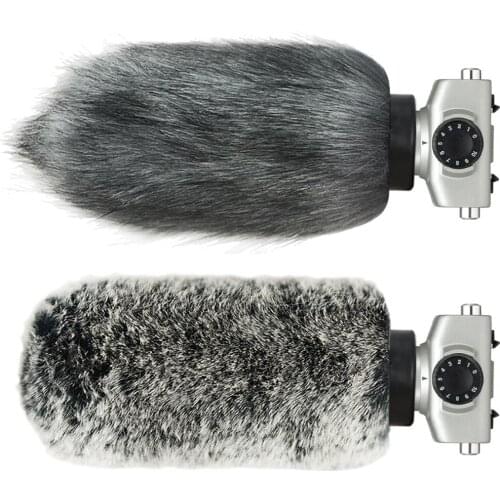 Microphone Furry Rigid Windscreen Muff Mic Wind Cover Fur Filter Outdoor Microphone Windscreen for ZOOM SGH6